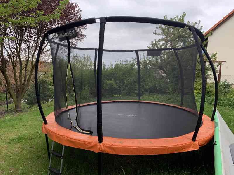 Trampolína Marimex Premium 396 cm + vnitřní ochranná síť . - foto 1