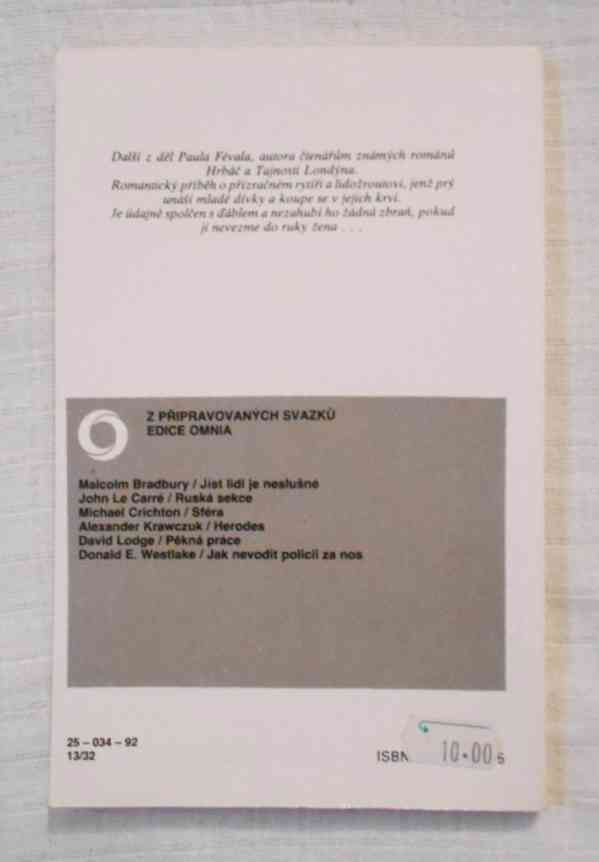 Paul Féval - Železný muž - Omnia 1992 - foto 4