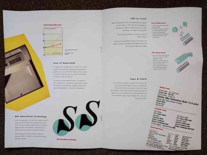 Tiskárny 1. pol 90 let i zahraniční prospekty - foto 8