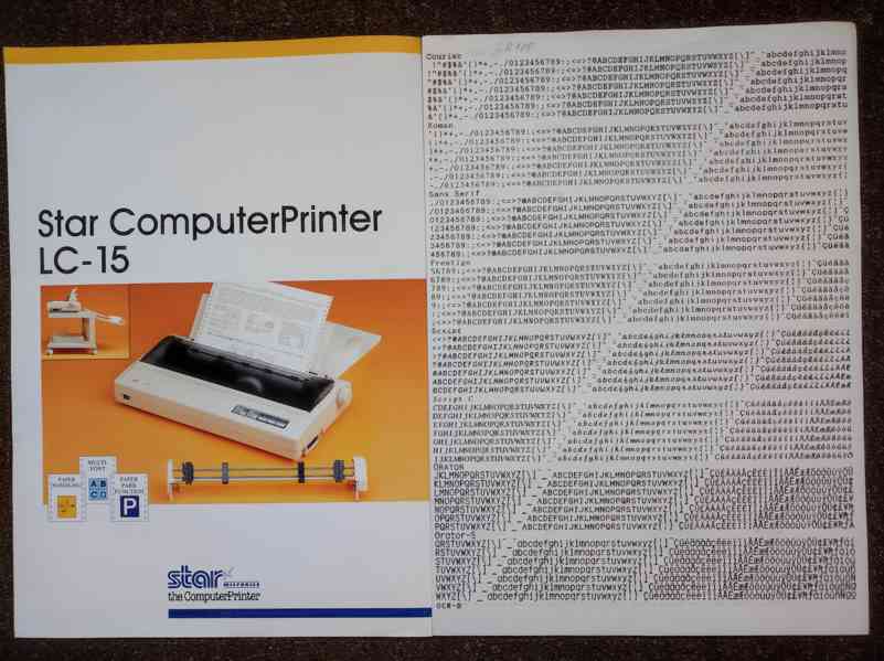 Tiskárny 1. pol 90 let i zahraniční prospekty - foto 6