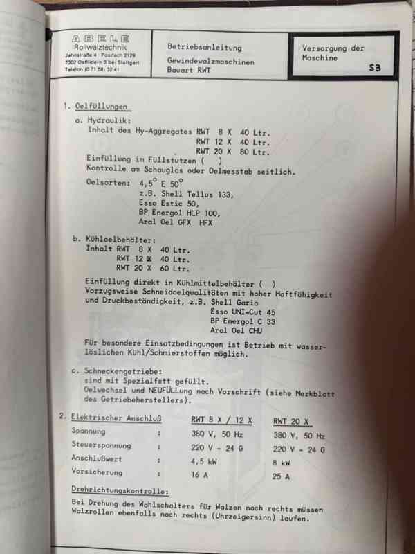 Použitá válcovačka závitů ABELE RWT 20 X, 1982 - foto 6