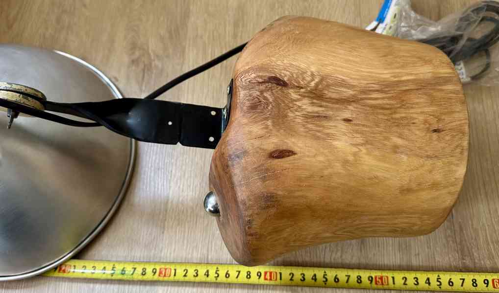UPCYCLING elekt lampa AUTORSKÝ ORIGINÁL hliník 2kuličky TOP! - foto 12