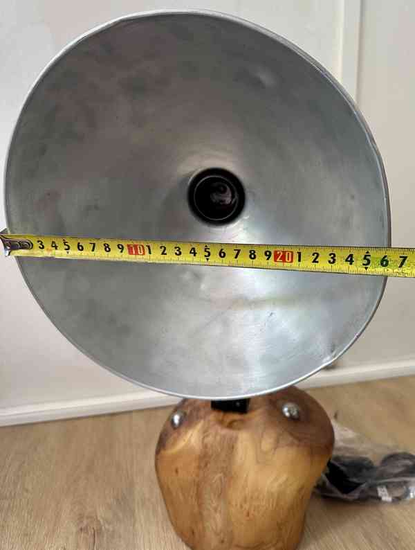 UPCYCLING elekt lampa AUTORSKÝ ORIGINÁL hliník 2kuličky TOP! - foto 13