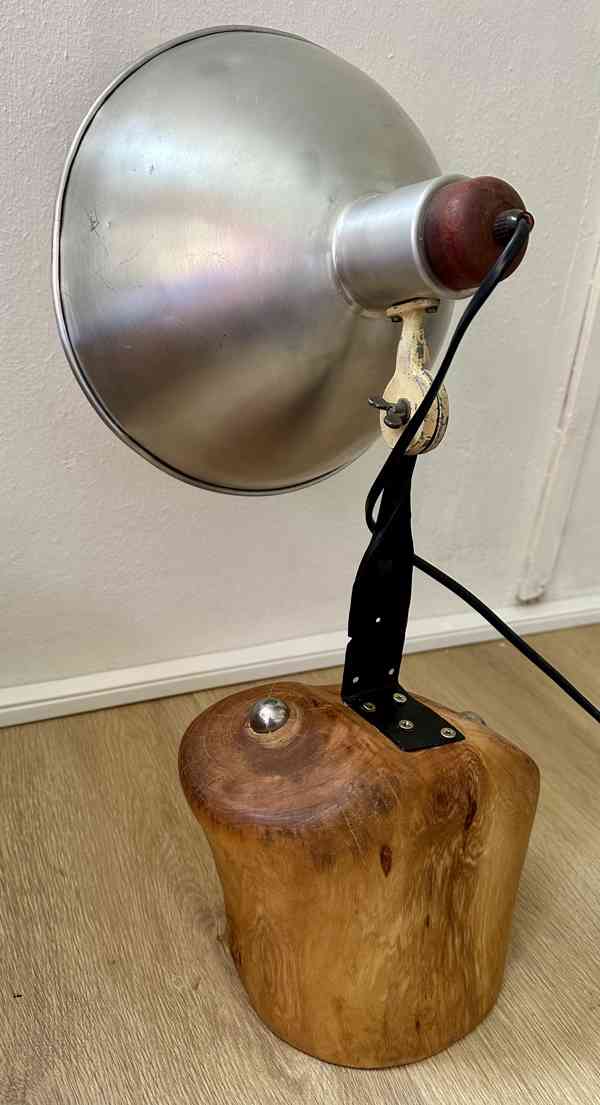 UPCYCLING elekt lampa AUTORSKÝ ORIGINÁL hliník 2kuličky TOP! - foto 6