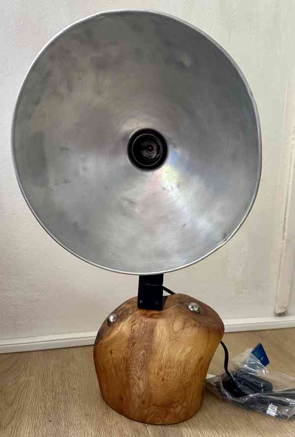 UPCYCLING elekt lampa AUTORSKÝ ORIGINÁL hliník 2kuličky TOP! - foto 11