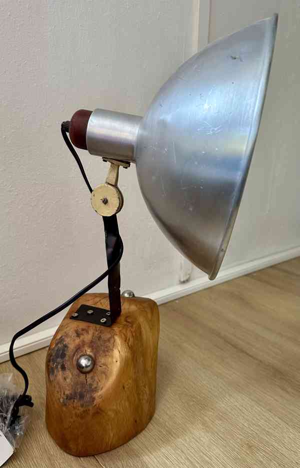 UPCYCLING elekt lampa AUTORSKÝ ORIGINÁL hliník 2kuličky TOP! - foto 2