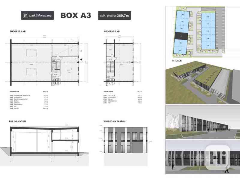 Prodej podnikatelského boxu č. A3+A4 v JM Park Moravany - foto 6