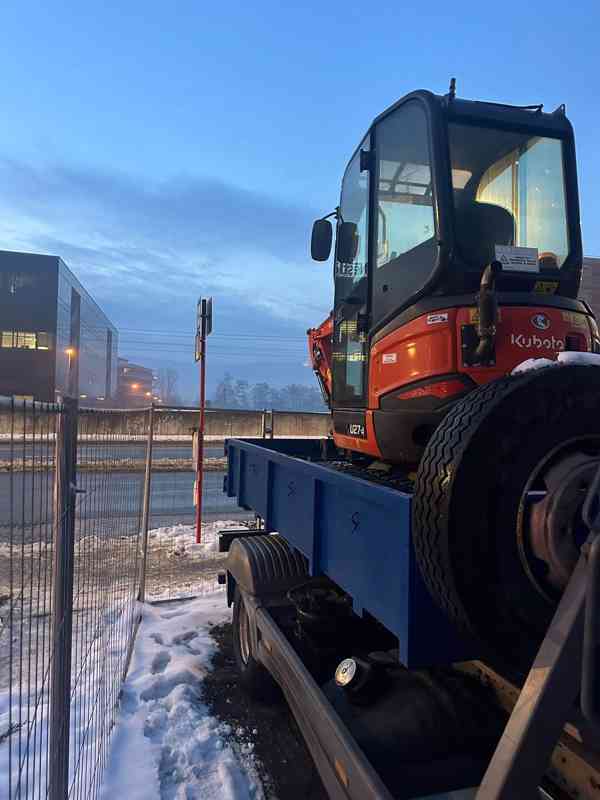 Zemní a výkopové práce bagr terénní úpravy přípojky drenáže - foto 3