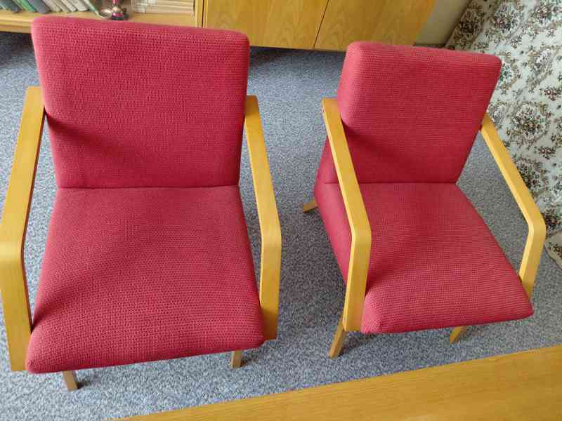 Obývací retro stěna + kředla, stolek a válenda - foto 3