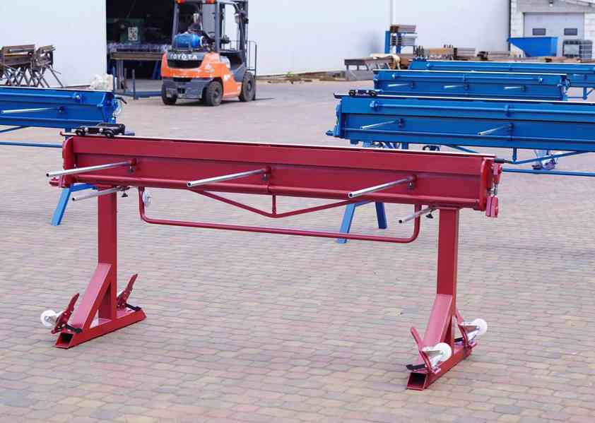 Ruční Mobilní ohýbačka plechu ZGR 2140/0,8/145° s kolečkami - foto 7