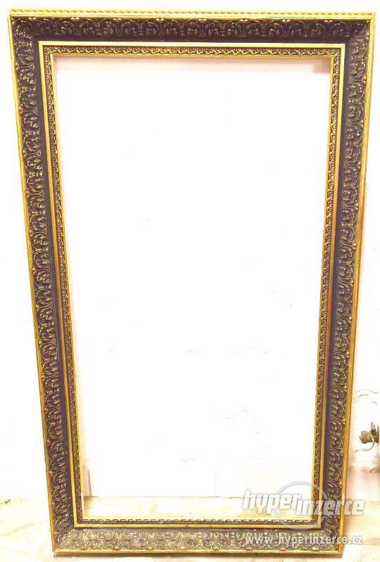 Rám na obraz, zrcadlo, foto, zlacený - foto 1