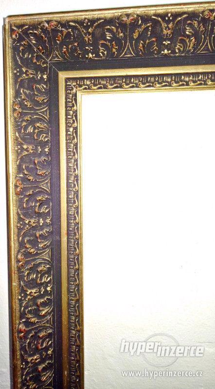 Rám na obraz, zrcadlo, foto, zlacený - foto 2