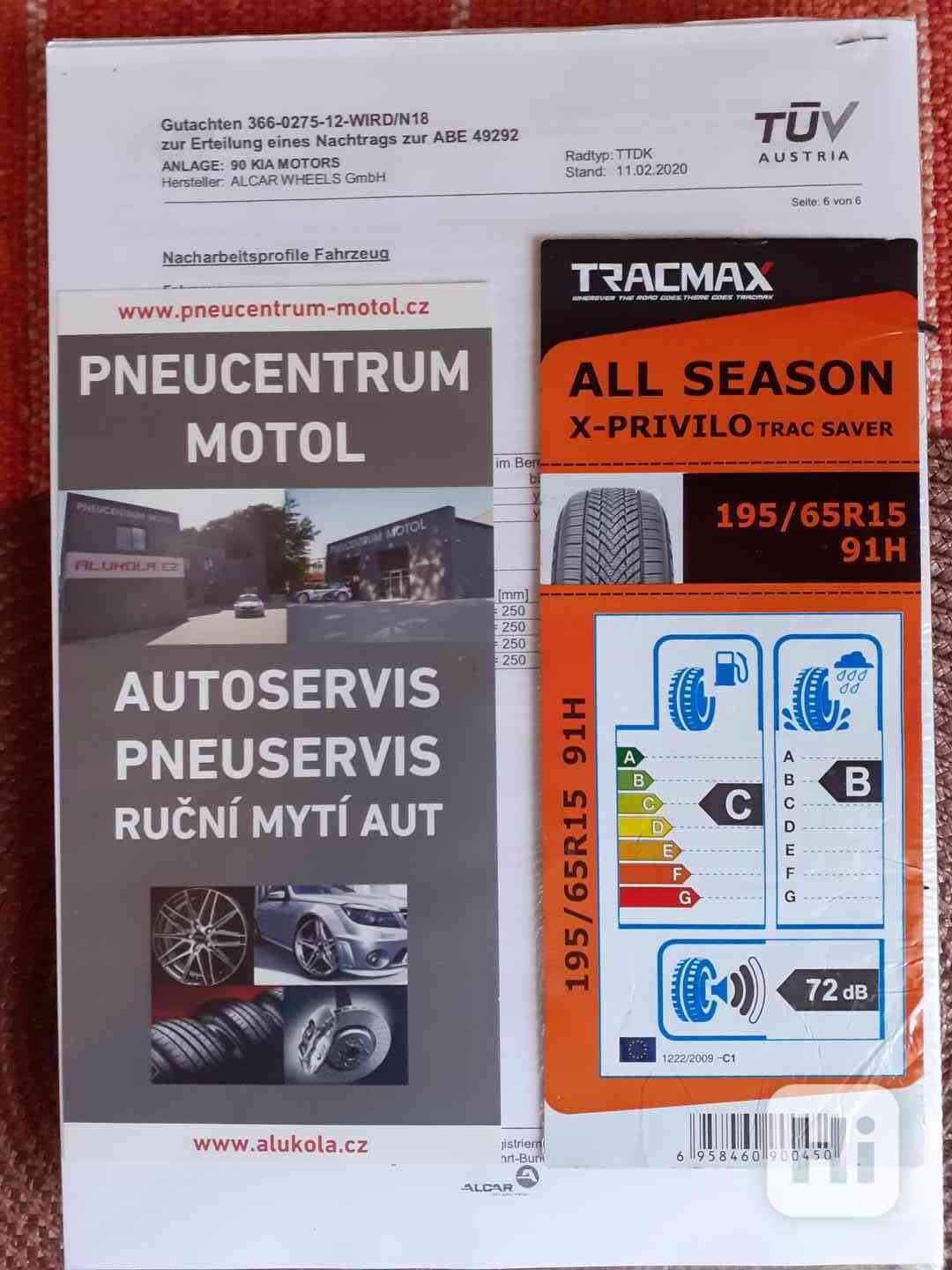 Pneu 195/65 R15 celoroční - foto 1