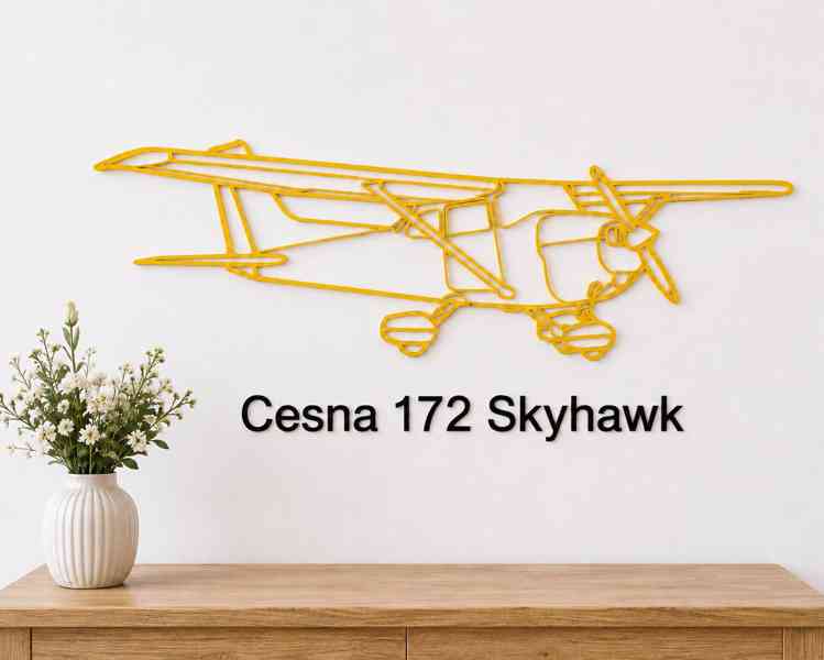 Cessna 172 Skyhawk jako originální dekorace na zeď