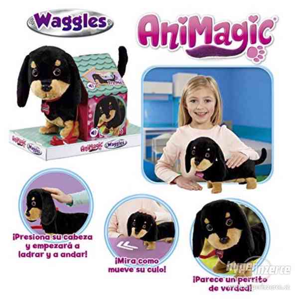 Interaktivní plyšový pejsek Waggles Animagic - foto 4