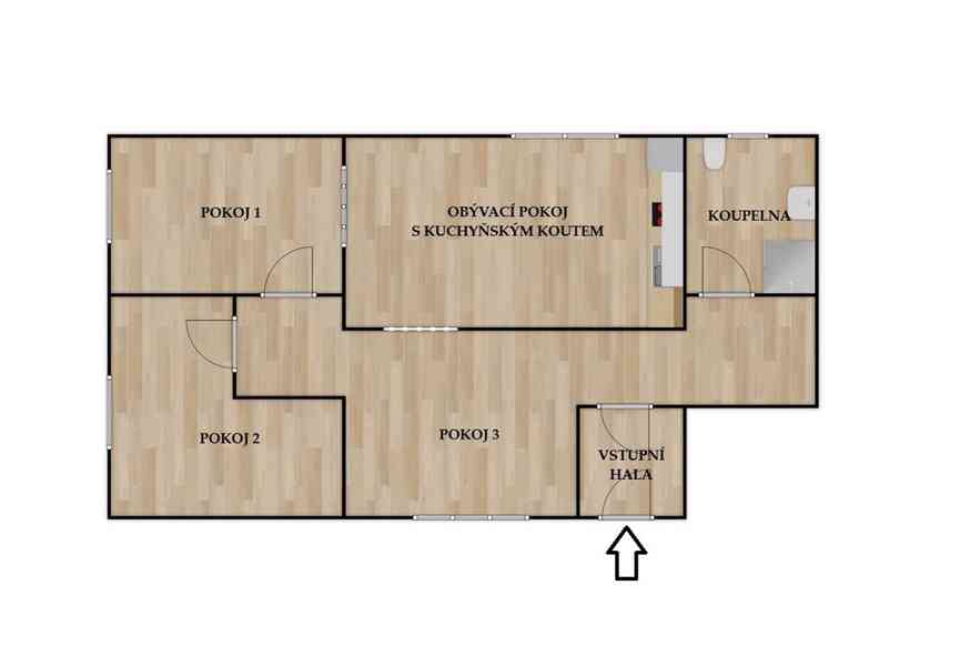 PRONÁJEM NOVOSTAVBY LUXUSNÍHO BYTU  O VELIKOSTI 4+KK, BRNO  - foto 17