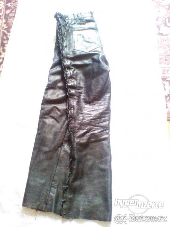 Kožené kalhoty na motorku Roleff.XL.Pas 100 cm - foto 2
