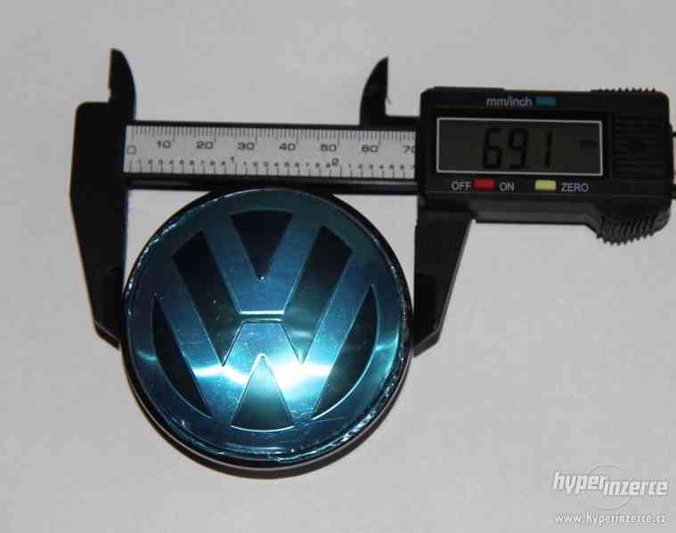 Volkswagen pokličky do středu kol - 70 mm Sada 4 ks - foto 3