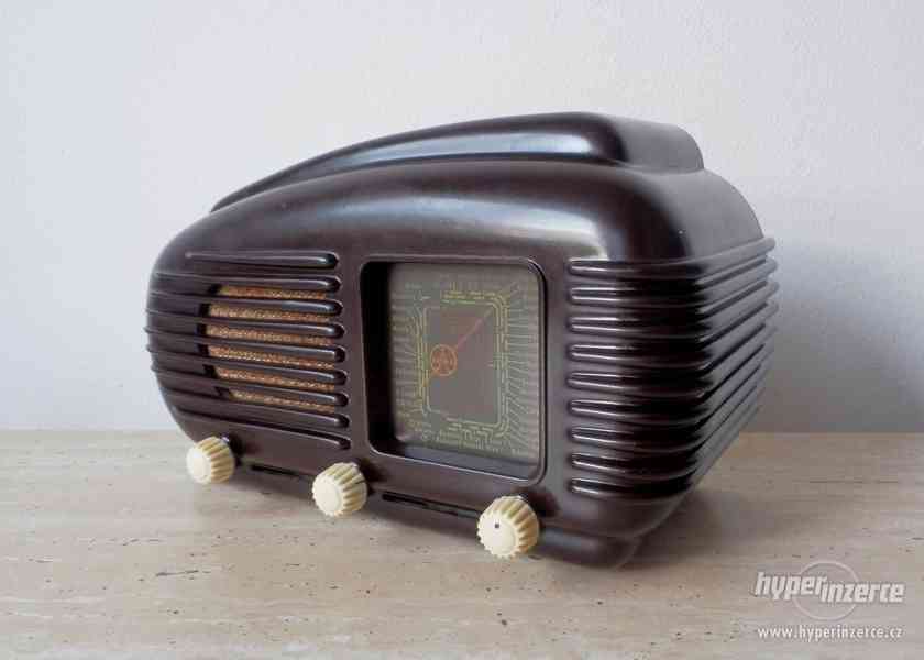 Tesla Talisman 308U, Art Deco starožitné rádio, plně funkční - foto 2