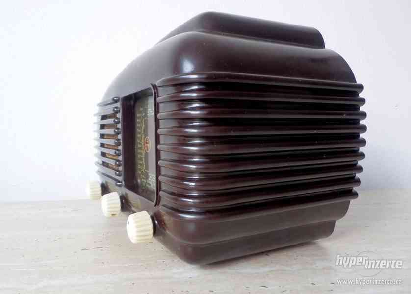 Tesla Talisman 308U, Art Deco starožitné rádio, plně funkční - foto 3