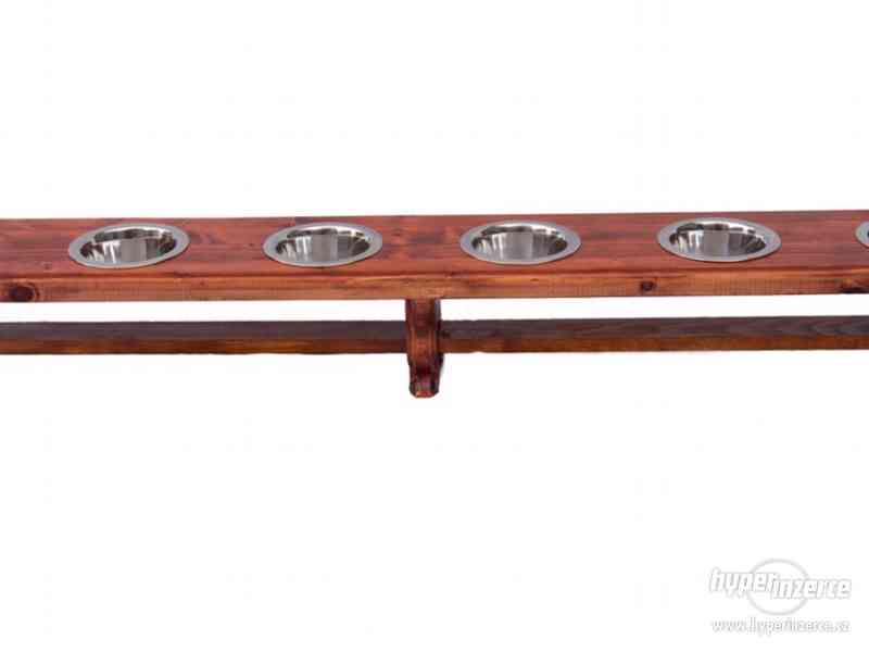 Dřevěné stolky pro psy,stojan na misky - foto 3