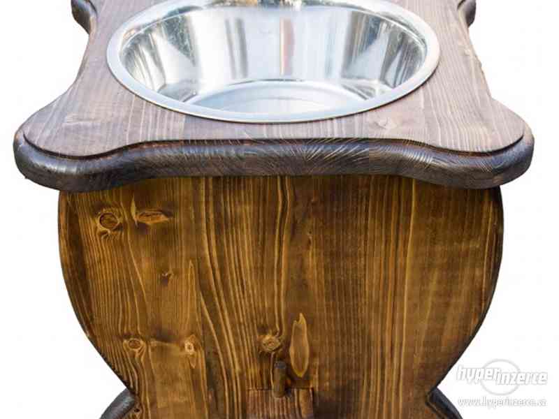 Dřevěné stolky pro psy,stojan na misky - foto 8