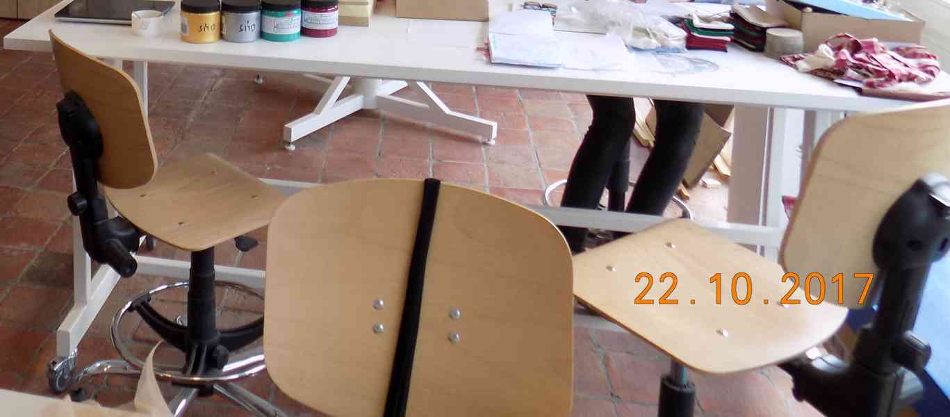 Židle pracovní do provozu dřevěná, 2ks, cena za 1ks - foto 2