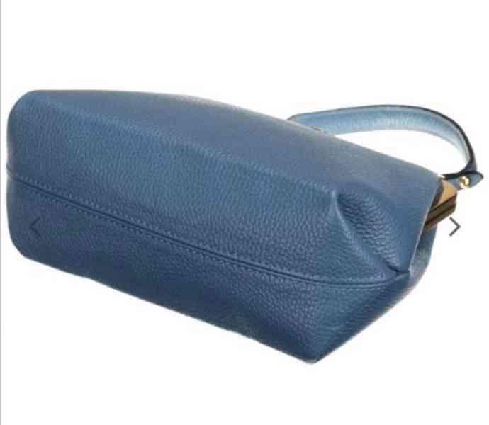 Luxusní dámská kožená kabelka Peterson modrá  - foto 6