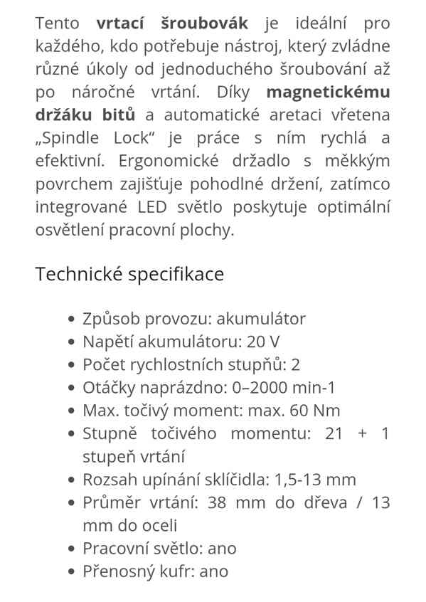 Nový aku šroubovák Parkside vč. příslušenství, 5 let záruka. - foto 6