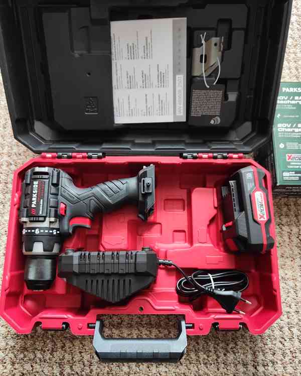 Nový aku šroubovák Parkside vč. příslušenství, 5 let záruka. - foto 2