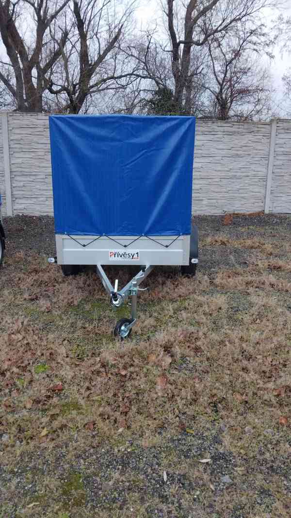 Přívěs AGADOS HANDY 7 N1, 750 KG+PLACHTA 1,34 M +OP.KOLEČKO - foto 4