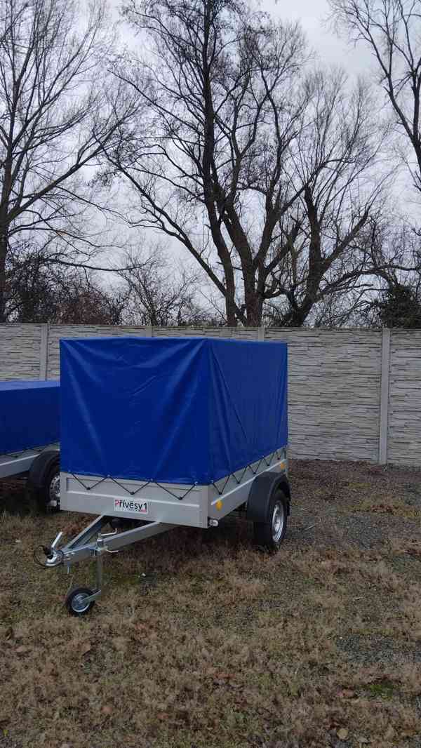 Přívěs AGADOS HANDY 7 N1, 750 KG+PLACHTA 1,34 M +OP.KOLEČKO - foto 5