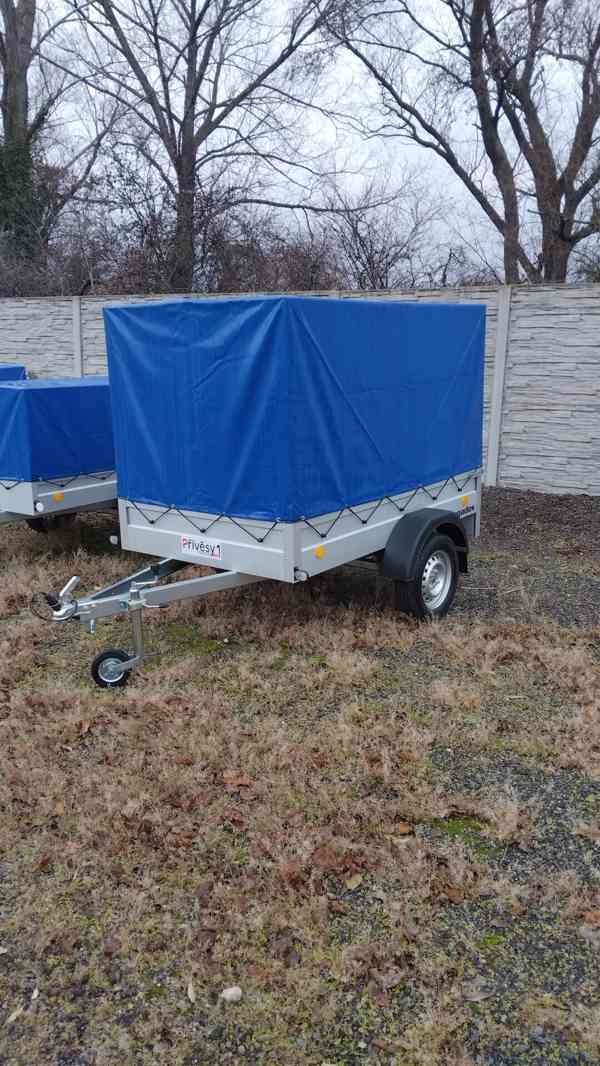 Přívěs AGADOS HANDY 7 N1, 750 KG+PLACHTA 1,34 M +OP.KOLEČKO - foto 7
