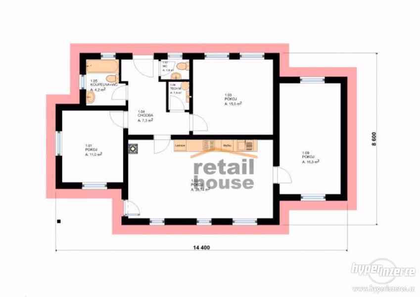 Rodinný dům Retail Smart Top XL, 4+kk, 85 m2 - foto 5