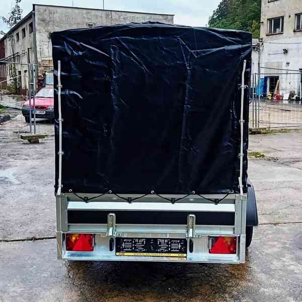 Nový přívěsný vozík 2,35mx1,30 +plachta, svařovaný rám,DPH - foto 8