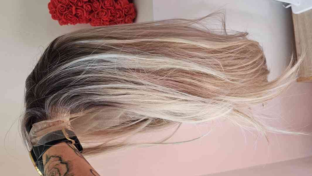 Paruka přirozená blond nová - foto 6