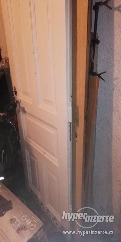 secesní dveře 800 mm kazety dřevo - foto 2