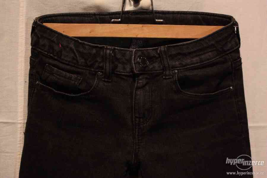 Značkové černé džíny zn. ZARA - foto 2