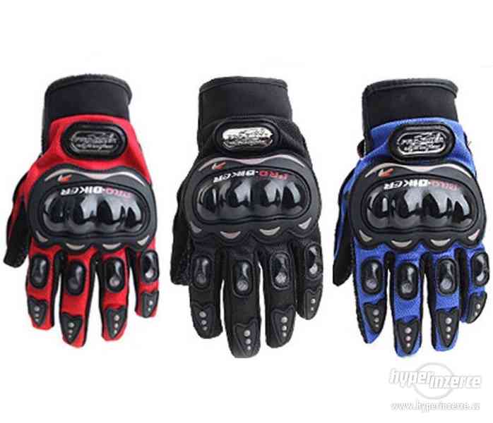 ! Moto / motorkářské 3D rukavice - 3 barvy ! - foto 2