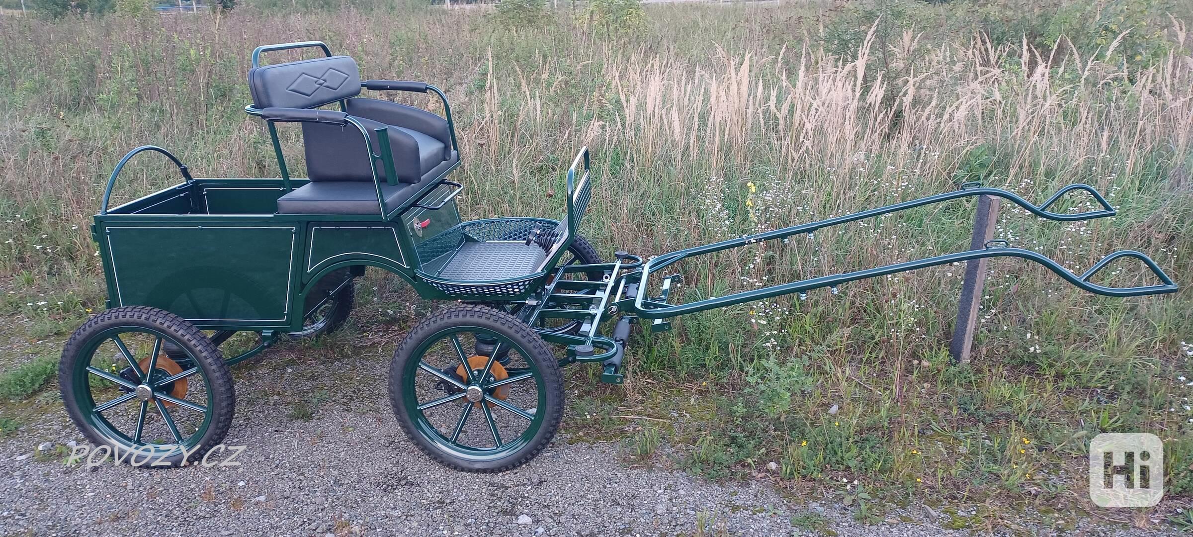 Malá nákladní bryčka, kočár, koňský povoz za Shetlandy - foto 1