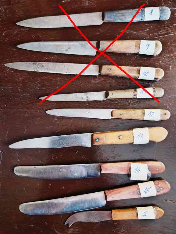 Staré nože do kuchyně