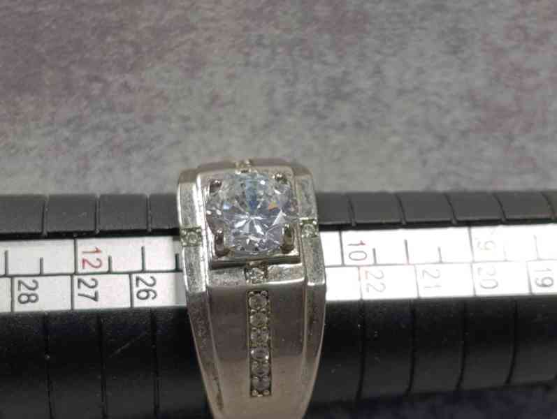 Krásný pánsky starý prsten, velikost 64 - foto 13