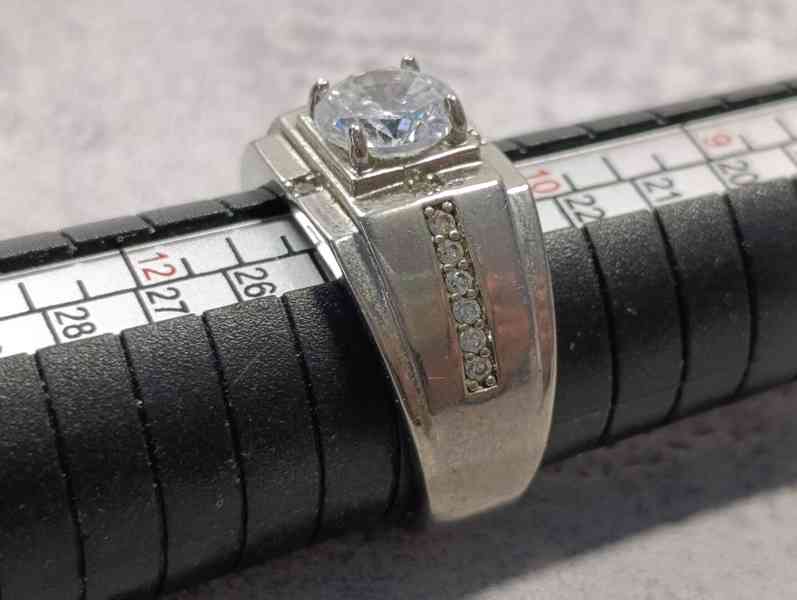 Krásný pánsky starý prsten, velikost 64 - foto 10