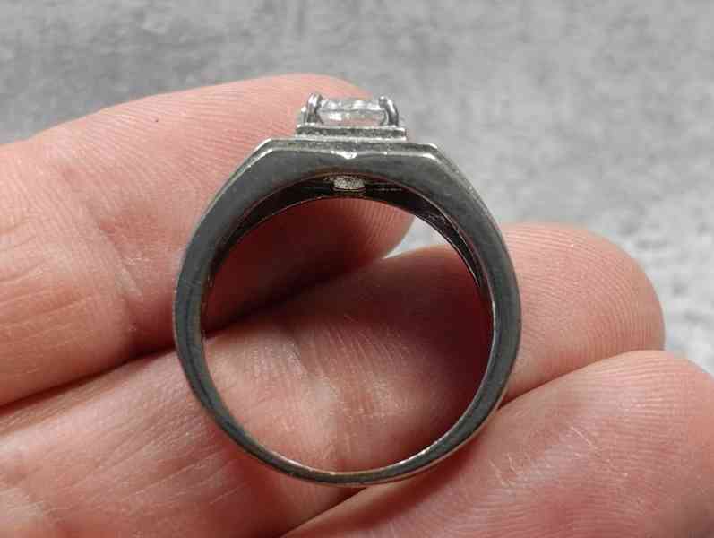 Krásný pánsky starý prsten, velikost 64 - foto 7
