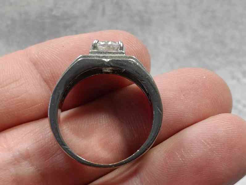 Krásný pánsky starý prsten, velikost 64 - foto 6