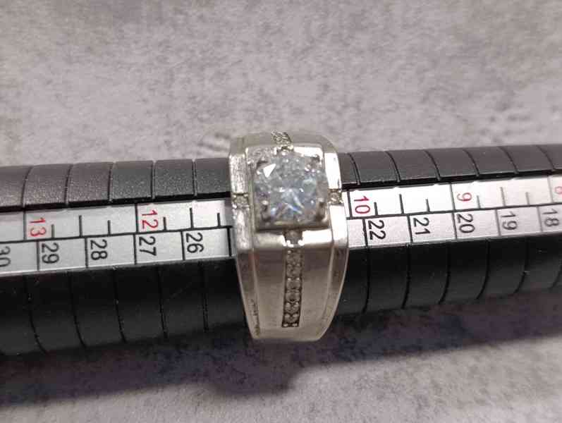 Krásný pánsky starý prsten, velikost 64 - foto 17