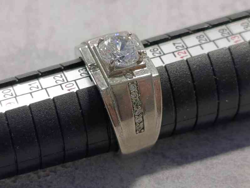 Krásný pánsky starý prsten, velikost 64 - foto 9