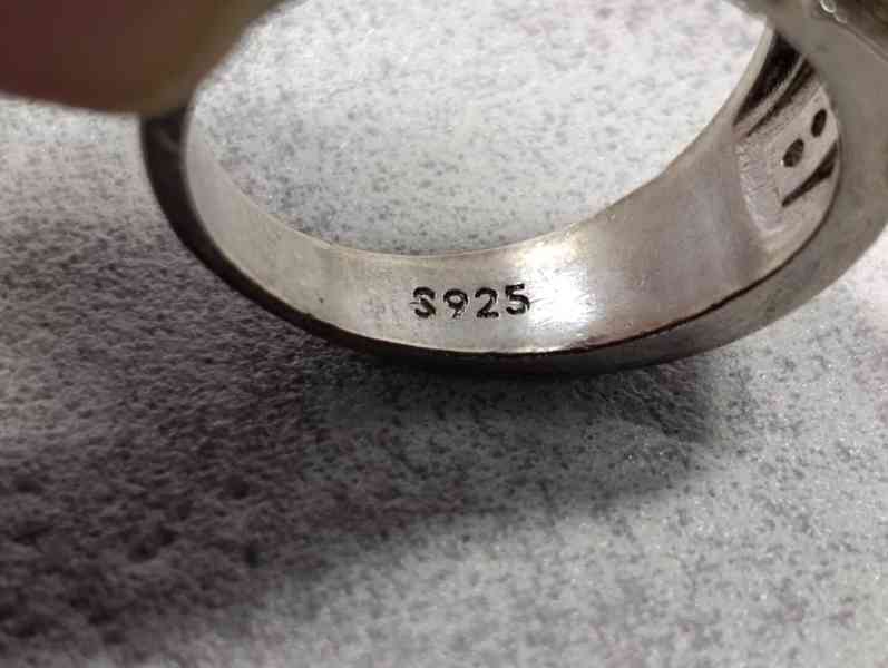 Krásný pánsky starý prsten, velikost 64 - foto 3