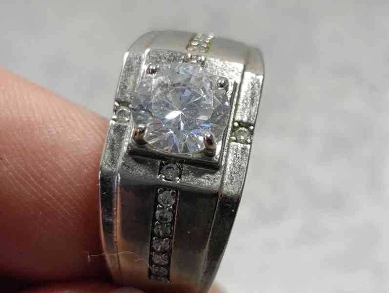 Krásný pánsky starý prsten, velikost 64 - foto 8