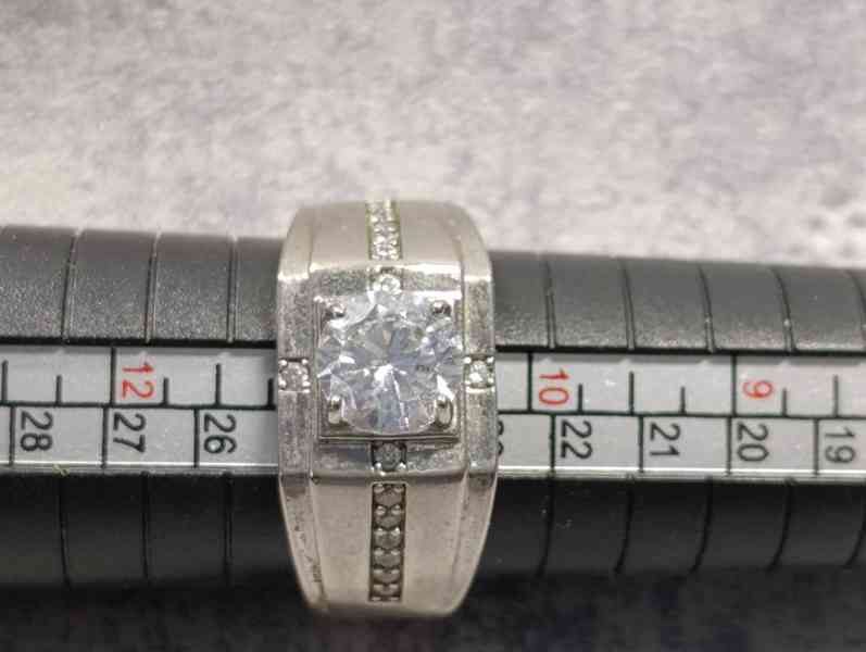 Krásný pánsky starý prsten, velikost 64 - foto 12